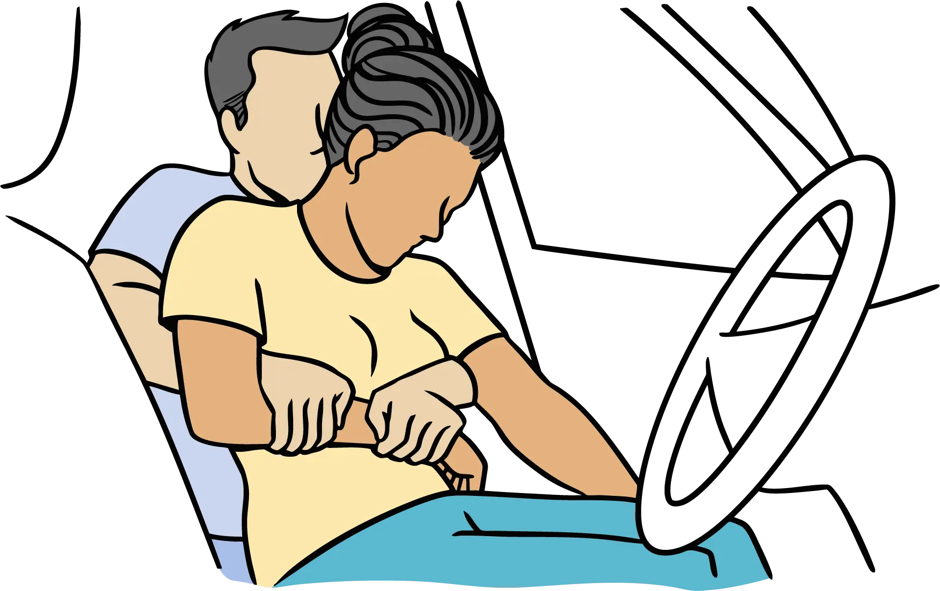 Rautek-Rettungsgriff – Person aus dem Auto bergen bei Unfall